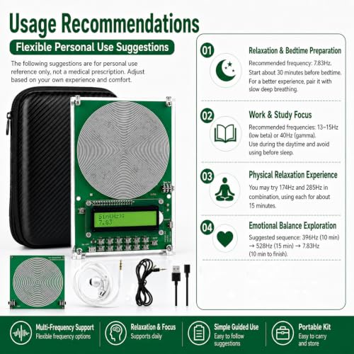 Adjustable Frequency Generator Machine for Brainwave and Therapy Use - 0.01Hz-100kHz