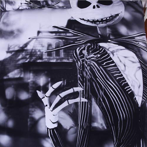 Nightmare Christmas Jack Skellington King Duvet Cover Set - Microfiber Bedding