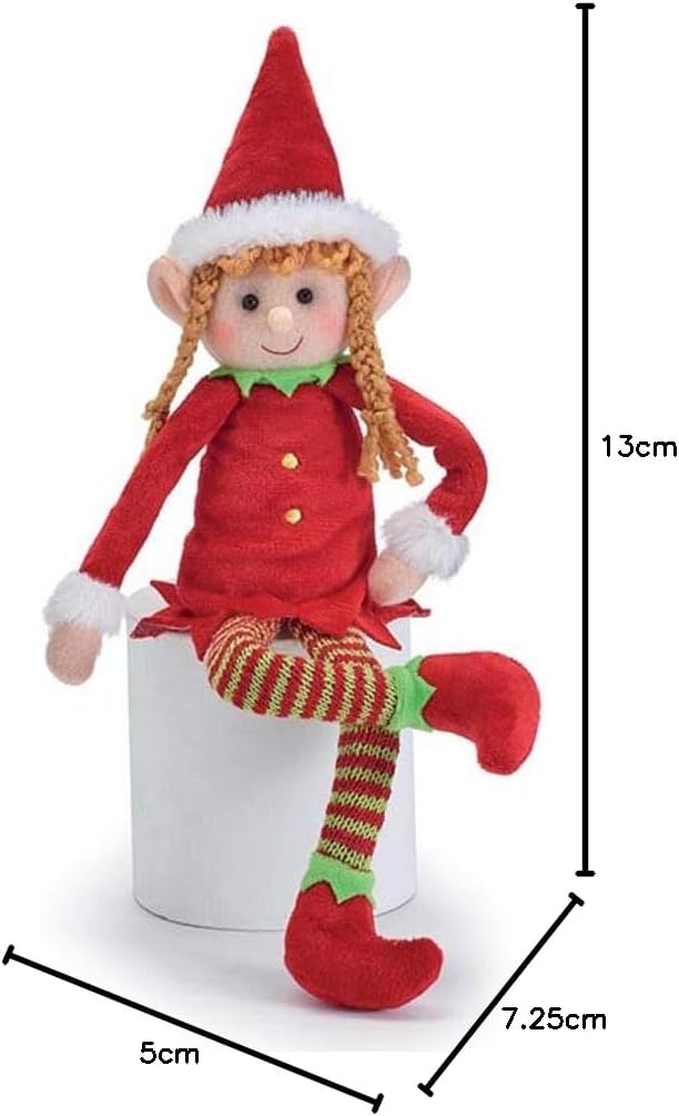 Skiennix Plush Christmas Girl Elf - Adorable Holiday Decor | Perfect Gift for Kids