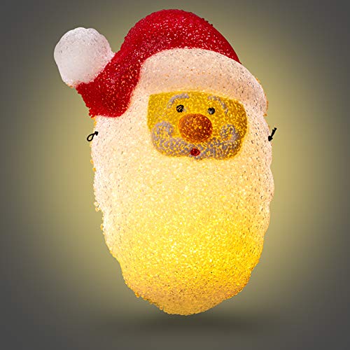 Santa Porch Light Cover Christmas Holiday Decor Weather-Resistant Acrylic