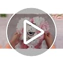 47-Inch Pink and White Homecoming Mum with Teddy Bear Bow & Ribbon