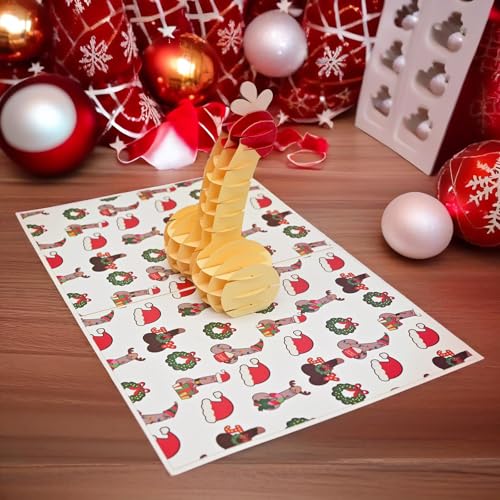 Funny Christmas Greeting Card for Him or Her - Pop Up Holiday Card