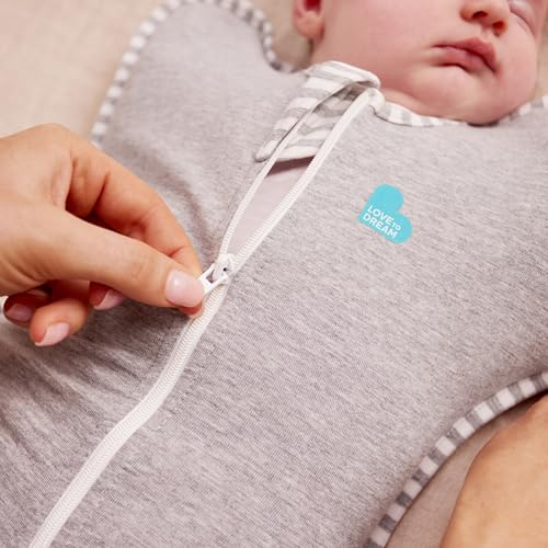 Love to Dream Swaddle UP, Baby Sleep Sack, Self-Soothing Swaddles for Newborns, Snug Fit Helps Calm Startle Reflex, New Born Essentials for Baby, 1.0 TOG, Medium 13-19 lbs, Powder Pink Twinkle