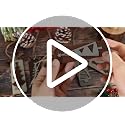 Rustic Wooden Christmas Tree Ornaments Set with Bows - Farmhouse Holiday Decor