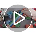 Christmas Plastic Cups with Straws and Lids - 10 Oz 12 Pack