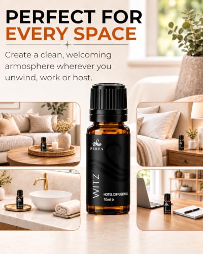 Hotel Diffuser Oil Set with 5 Fragrances - 10ml Each, Home Scent Gift