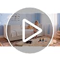 Pink Toddler Floor Bed 2-in-1 Montessori Bed with Removable Rails - Crib Size Sofa Bed