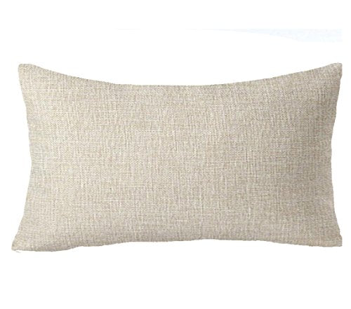 Let It Snow Christmas Throw Pillow Cover 12x20 Inches Cotton Linen Decorative Lumbar