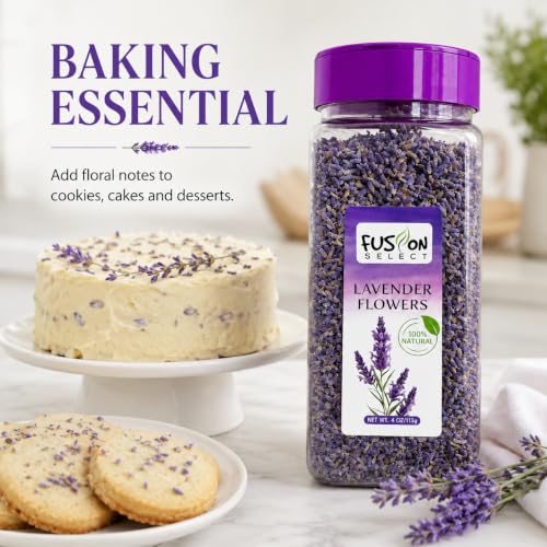 Dried Lavender Flowers for Tea & Crafts - 4 Oz Natural Lavender Buds
