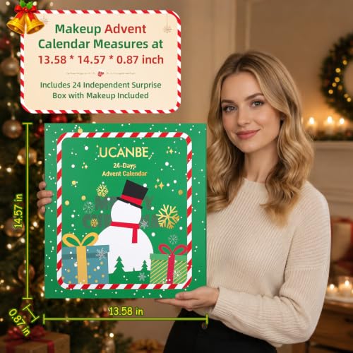 24-Piece Makeup Advent Calendar for Women Teens Holiday Gift Set