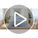 Gingham Twin Comforter Set with Sheets for Girls - 6 Pieces, Tan Ruffle Bedding
