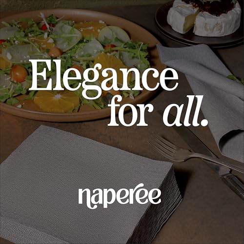 Disposable Cocktail Napkins Red Paper 200 Pack 10x10 Inch 2-Ply Quilted
