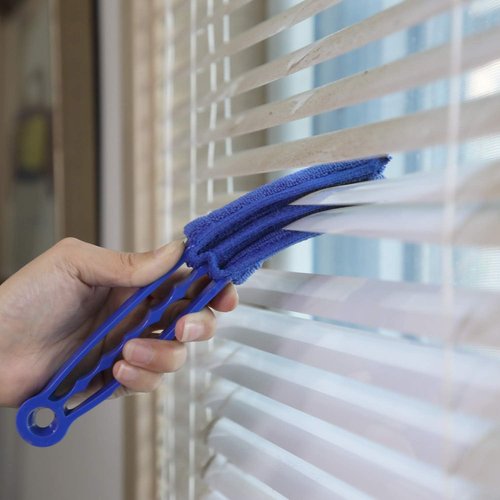 Hiware Window Blind Cleaner Duster Brush - 5 Microfiber Sleeves for Effective Dust Removal | Ideal for Shutters & Air Conditioners