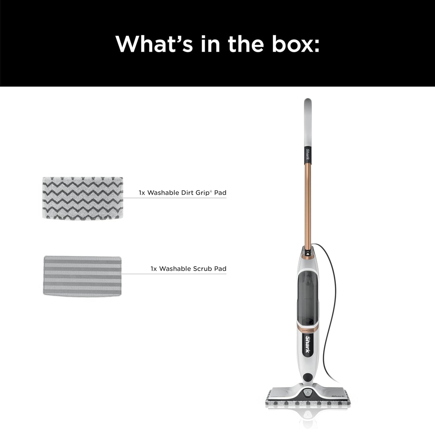 Shark SteamSpot Steam Mop - Powerful Steam Blaster Technology, 3 Modes, XL Water Tank | Lightweight for Sealed Hard Floors