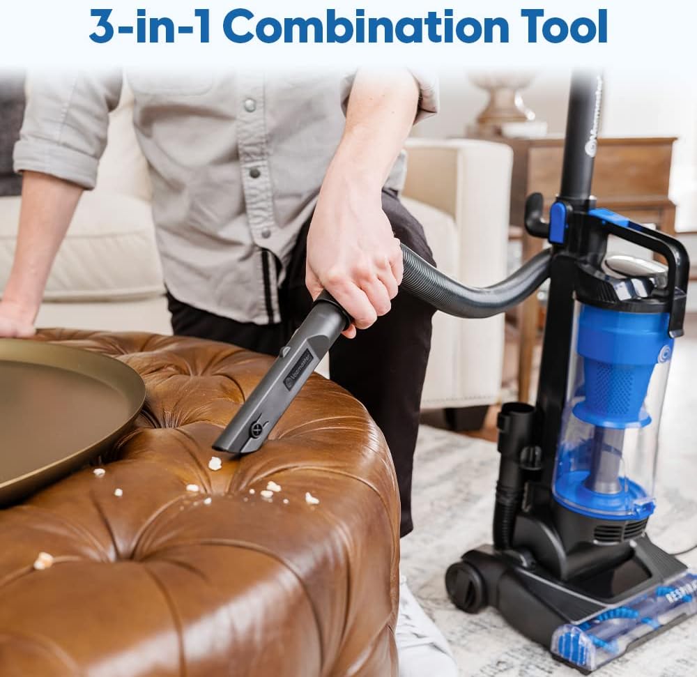 Vacmaster UC0501 Bagless Upright Vacuum Cleaner - Large Dust Cup & Efficient Cyclone Filtration System | 17ft Cord for Carpets & Pet Hair