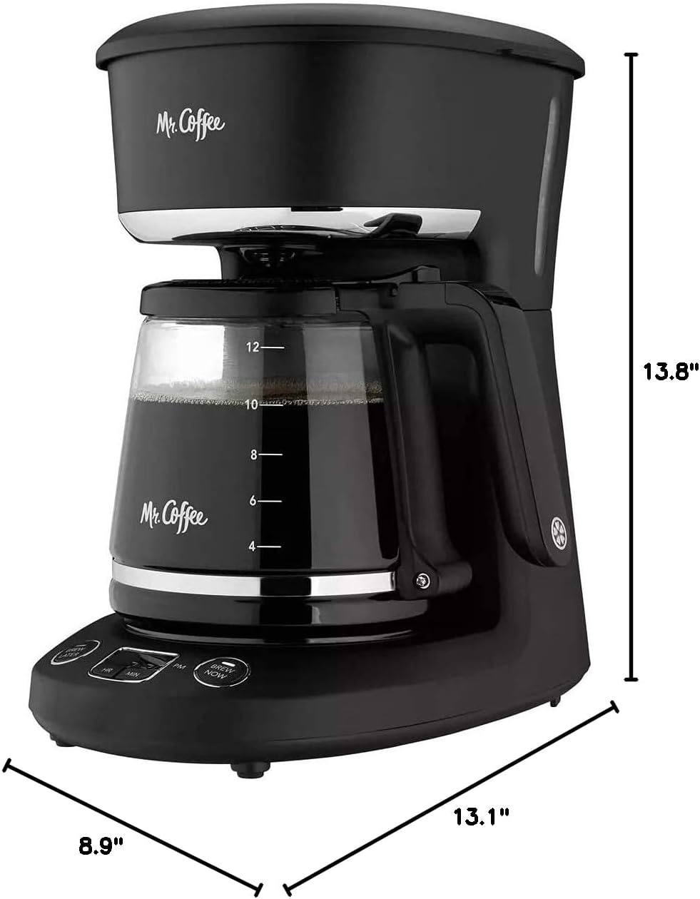 Mr. Coffee® 12-Cup Programmable Coffeemaker - Brew Fresh Coffee Anytime | Easy-to-Use Design
