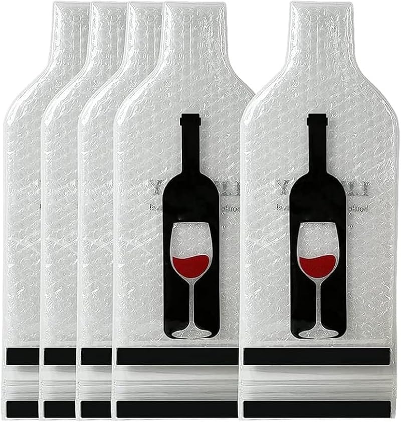 Wine Bottle Travel Protector Bags Set - Leakproof Double Layer Sleeves