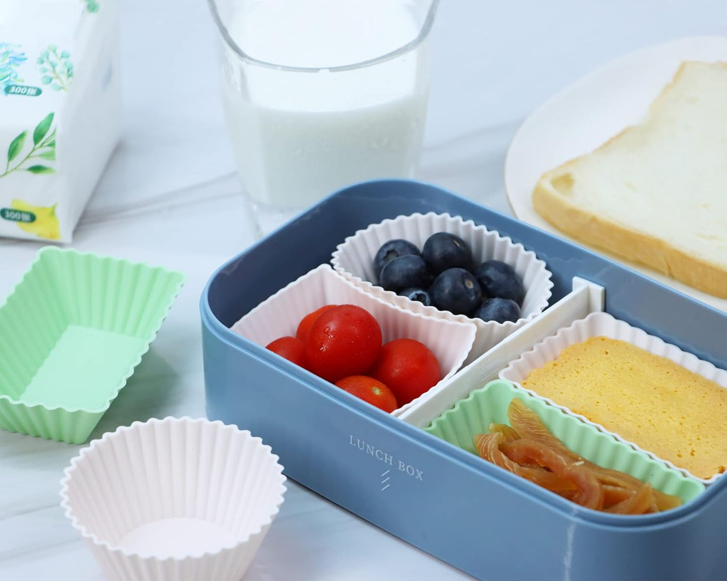 Skiennix Silicone Muffin Cups - 24-Pack Reusable Cupcake Liners in 3 Shapes | Neutral Colors, Regular Size