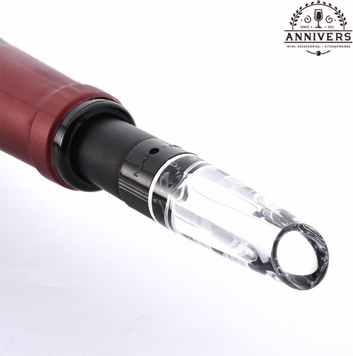 Air Pump Wine Bottle Opener & Wine Aerator Pourer Set, Air Pressure Pop Wine Opener Corkscrew Cork Remover Foil Cutter Portable Handheld, Decanter Aerating Spout, Ouvre Bouteille de Vin