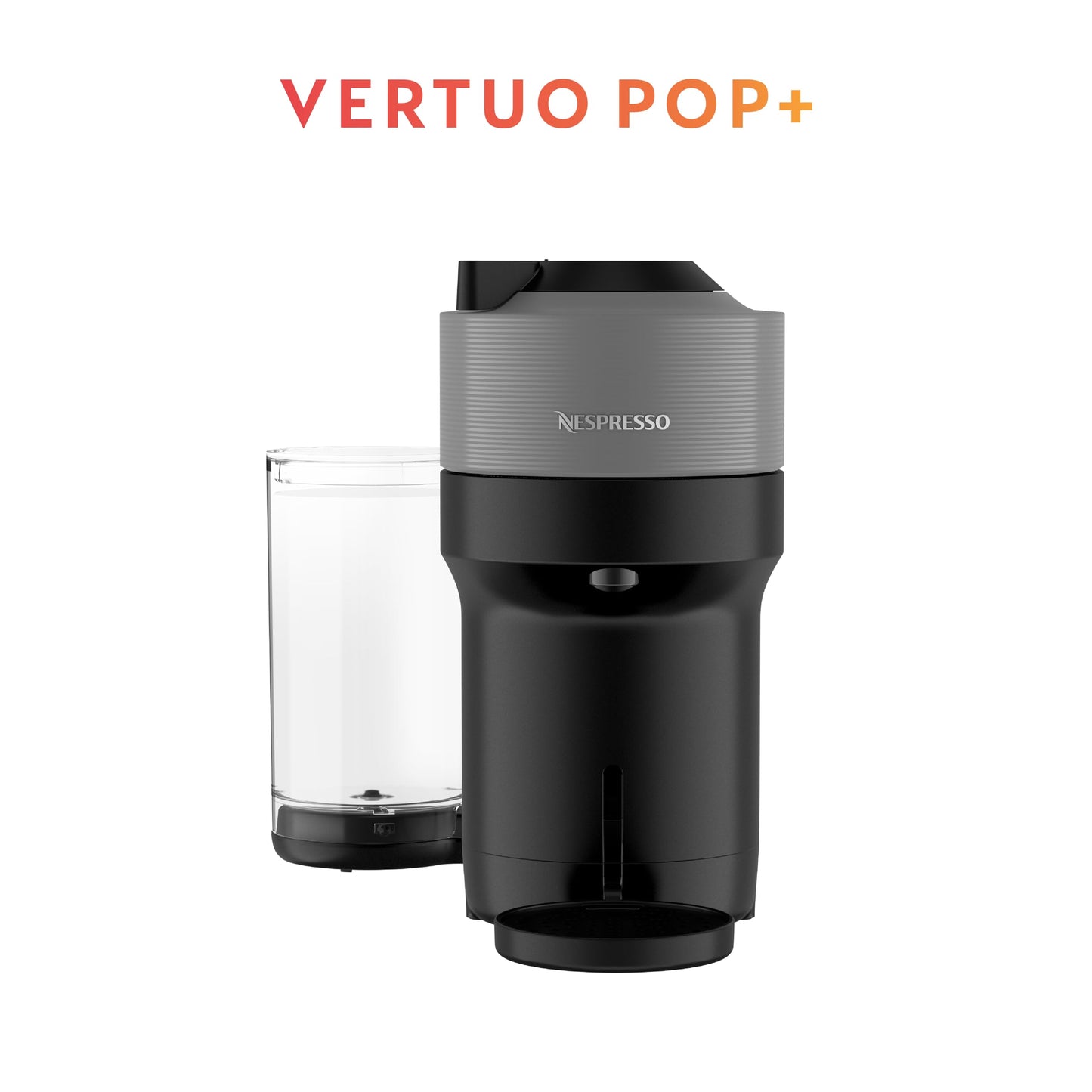 Nespresso Vertuo Pop+ Coffee and Espresso Maker by Breville with Milk Frother, Dark Grey