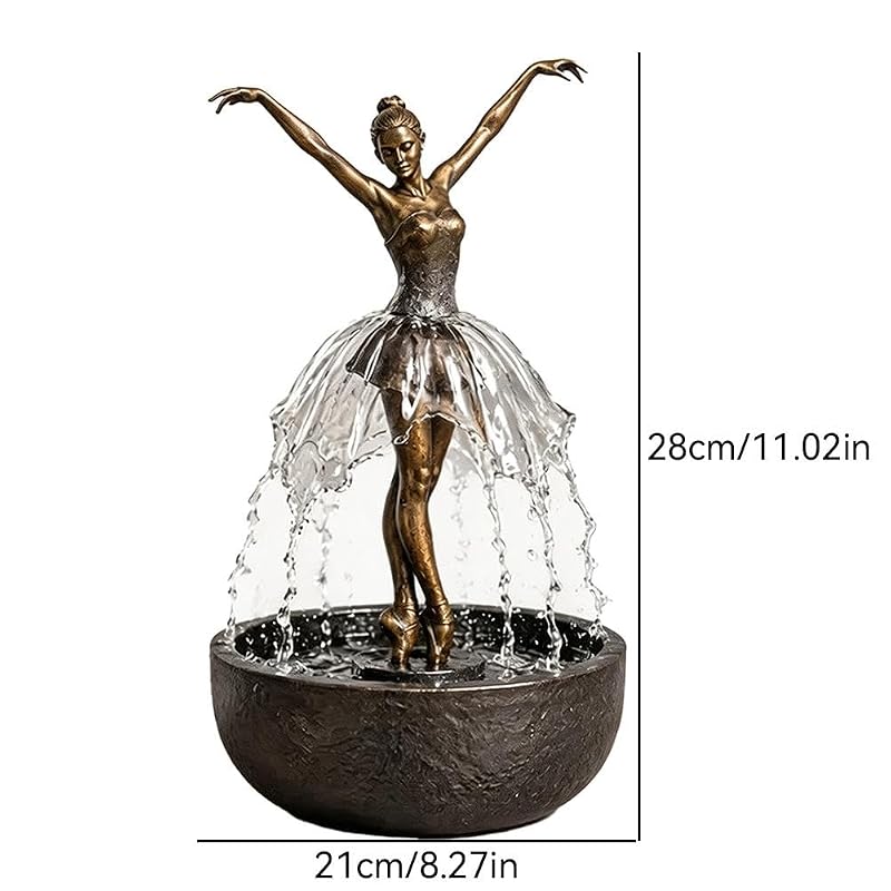 Ballerina Tabletop Water Fountain with USB Style-b+ Water Pump