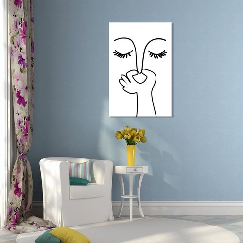 Funny Bathroom Wall Art - Humorous Black and White Poster for Guest Toilet | Unframed 12x18 Inch