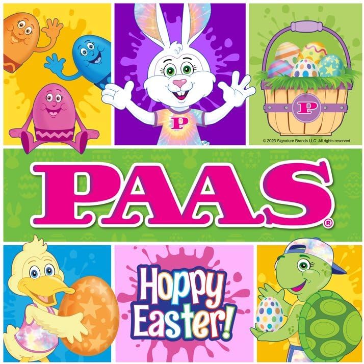 PAAS Neon Easter Egg Decorating Kit - Create Vibrant Eggs for a Fun Family Tradition