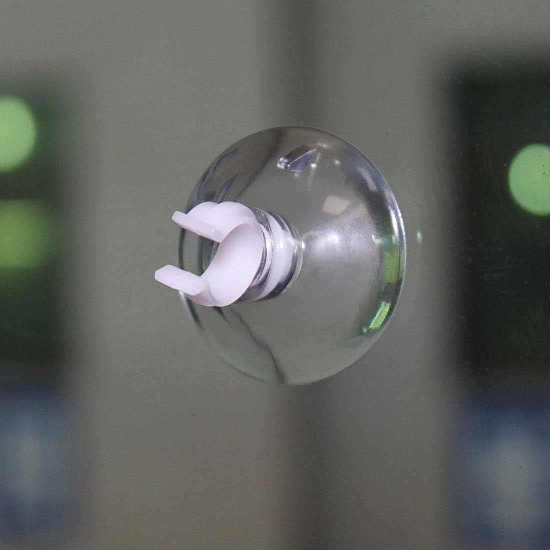 Uxcell Aquarium Suction Cup Clips - Airline Tube Holders for Fish Tank | Clear 10mm, 6 Pcs