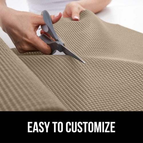 GORILLA GRIP Drawer Shelf Liner - Thick Non-Adhesive Protection for Cabinets & Drawers | 12" x 10', Beige