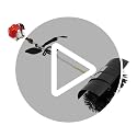 Gas Powered Handheld Lawn Sweeper with 52CC 2-Stroke Engine