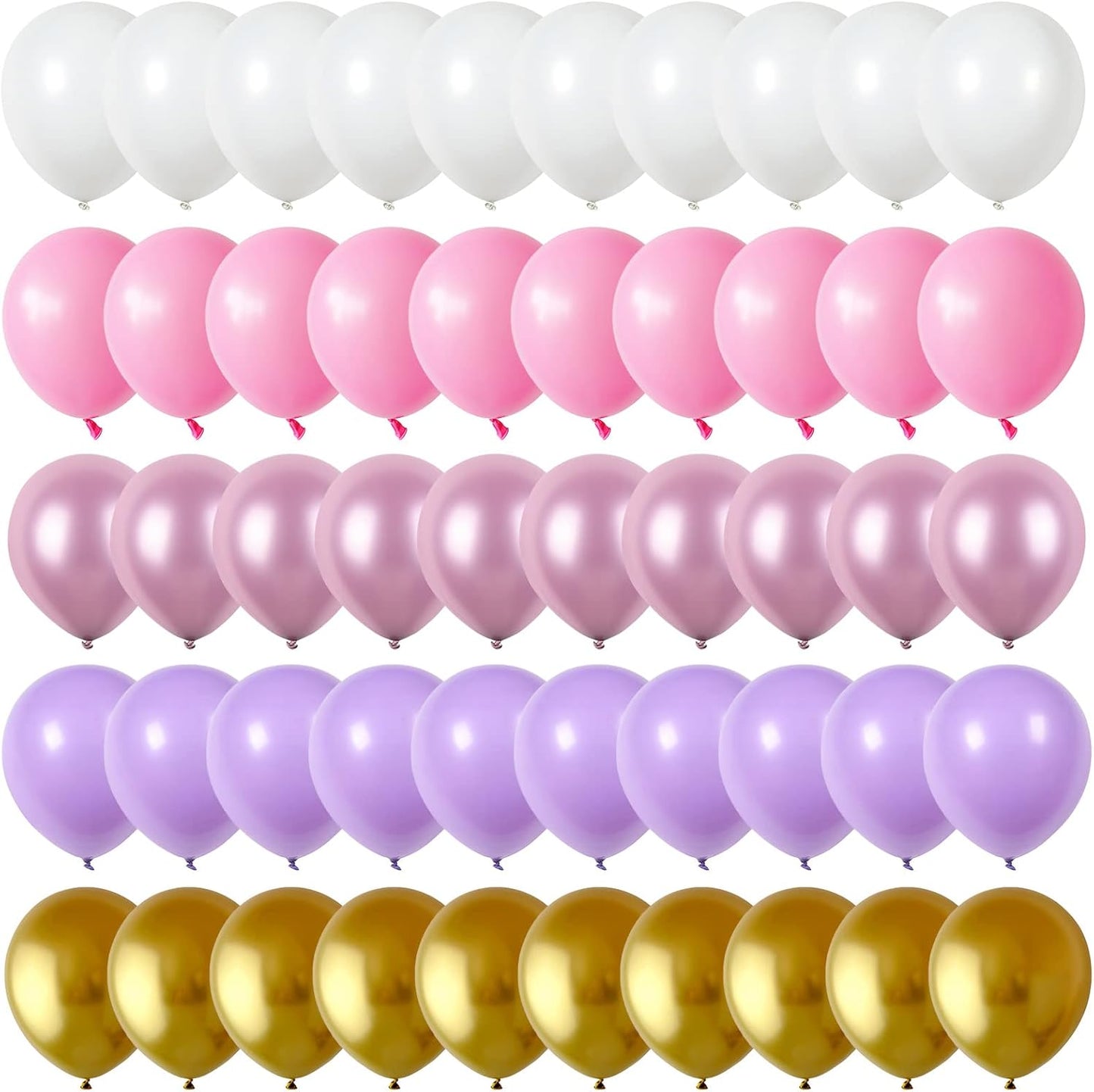 Skiennix 60pcs Pastel Purple Pink Latex Balloons - 12 Inch for Butterfly Birthday & Baby Shower Decor