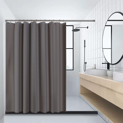 Shower Curtain Hooks Rings, Double Sided Shower Hooks Rust Proof for Bathroom Shower Rods Curtain, Durable Stainless Steel Bathroom Shower Curtain Hangers, Silver, Set of 12