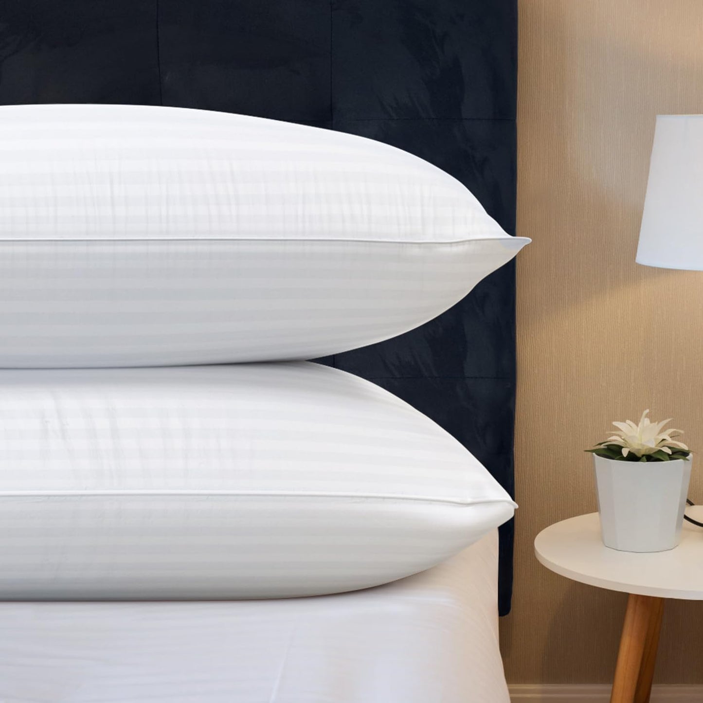 COZSINOOR Queen Size Bed Pillows - Hotel Quality Cooling Microfiber Set of 2 for All Sleep Positions