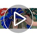 Velvet Christmas Tree Topper Bow with LED Lights - Royal Blue Large 12.6x118 Inch with Ribbon Streamers