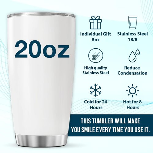 CUBICER Stainless Steel 20 Oz Tumbler - Best Nurse Ever Design | Perfect Gift for Healthcare Professionals