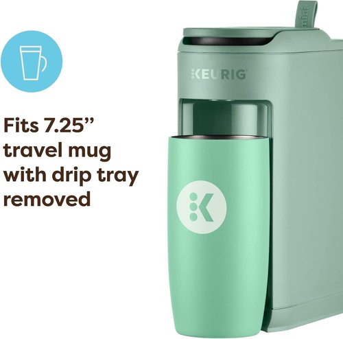 Keurig K-Mini Mate Single Serve Coffee Maker - Compact 12 oz Brewer for Small Spaces | Glamping Green