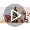 Pre-Lit 6FT Artificial Christmas Tree with Ornaments & Remote Control