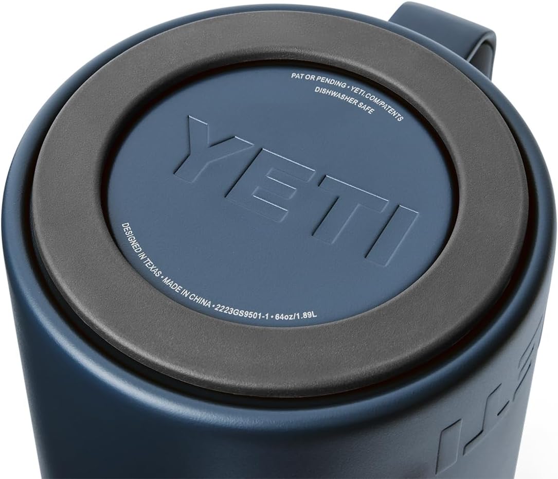 YETI Rambler 64 oz. French Press Coffee Maker - Durable Navy Design for Perfect Brews