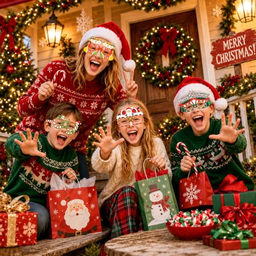 Christmas Party Sunglasses - 24 Pairs Holiday Photo Booth Props - Variation of THIS listing