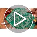 Christmas Circuit Board Coasters Set - Red & Green, 4-Pack - Tech Enthusiast Gift