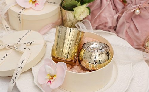 DEVI 48PCS Gold Votive Candle Holders - Elegant Mercury Glass for Weddings & Parties | Perfect for Tea Lights & Centerpieces