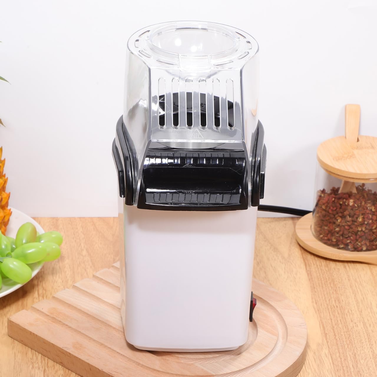 OUNONA Electric Hot Air Popcorn Maker - Compact 10-Inch Design for Quick Snacks | Perfect for Movie Nights