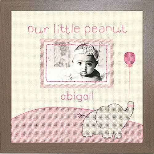 Dimensions 70-35348 Little Peanut Counted Cross Stitch Kit Baby Photo Frame, 8" x 8"