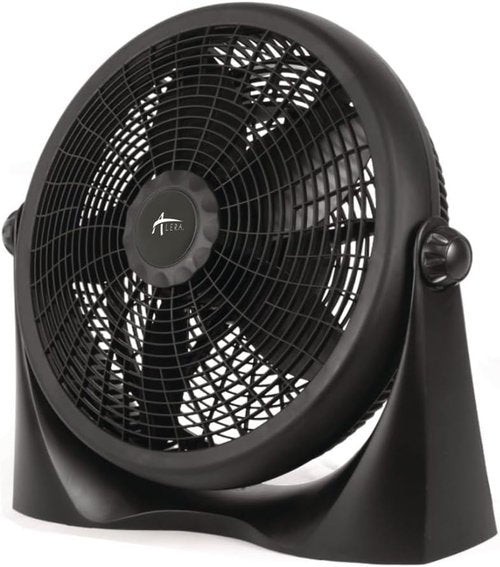 Alera 16" Super-Circulation Tilt Fan - 3-Speed Plastic Design in Sleek Black Finish
