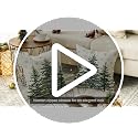 Christmas Tree Pillow Covers Set of 2 - 22x22 Inch Holiday Decor