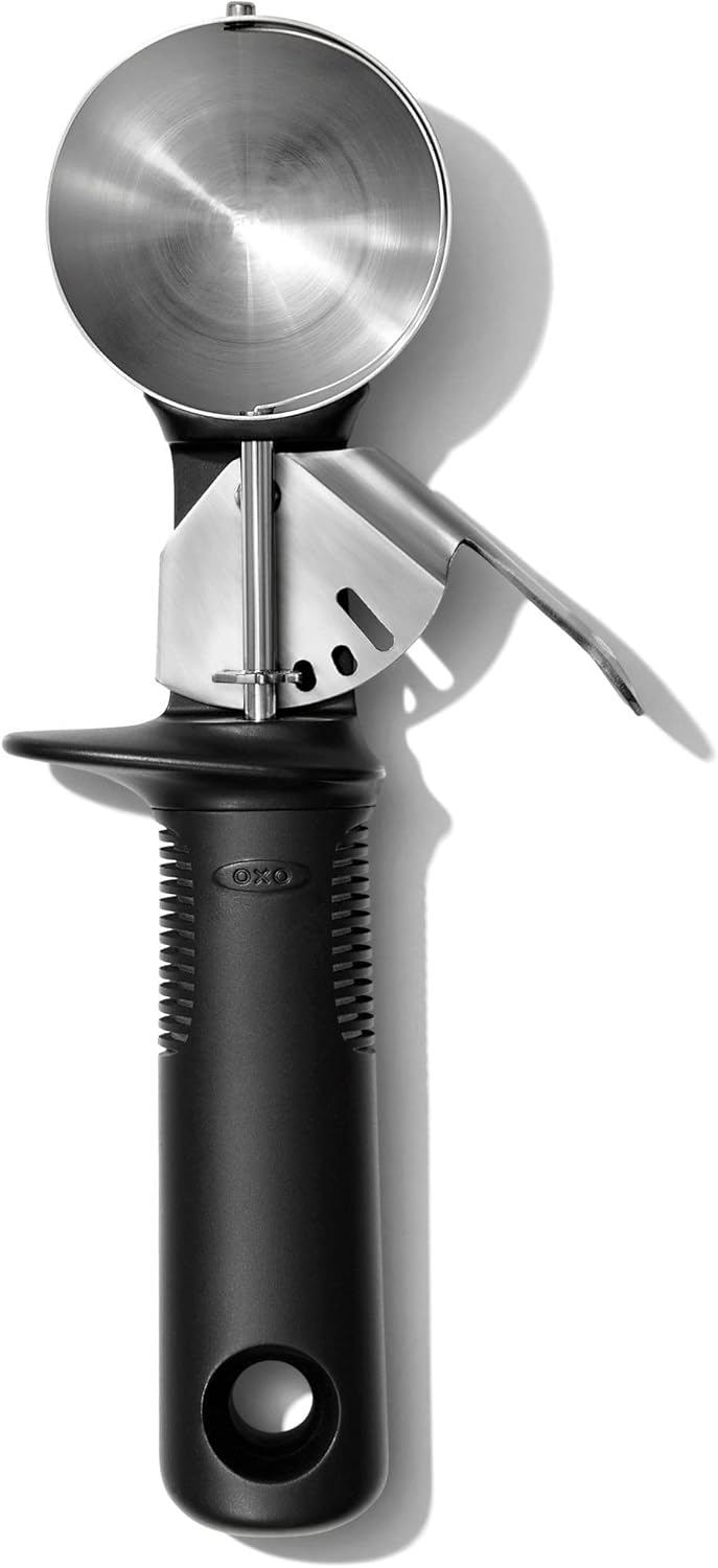 OXO Good Grips Ice Cream Scoop - Classic Design for Effortless Serving | Durable Stainless Steel