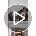 12in Nativity Scene Door Topper Christmas Front Door Frame Decor - Holy Night Display