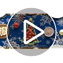 Snowflakes Winter Table Runner 13x120 Inch Blue Home Decor for Parties