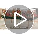 Christmas Tablecloth 70x70 Inch Round Green Gingerbread Man Holiday Decor with White Green Variation