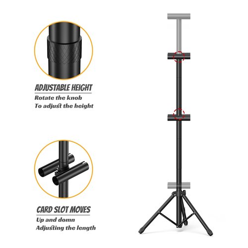 Netuaoo Poster Stand Banner Stand Poster Board Stand Foldable Floor Standing Sign Holder Adjustable Height Up to 88" Double Sided Tripod Retractable Banner for Wedding, Restaurant , Business, Supermarket Indoor Outdoor Poster (suitable for hard posters)